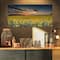 Designart - Sunflower Sunset with Cloudy Sky - Large Landscape Canvas Art